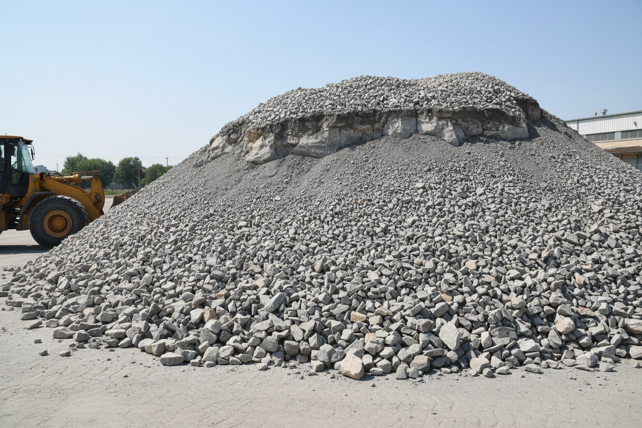 Bulk gravel aggregate for construction and landscaping